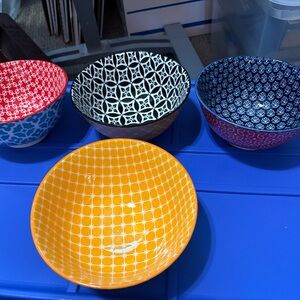 Colorful Ceramic Bowl Set
